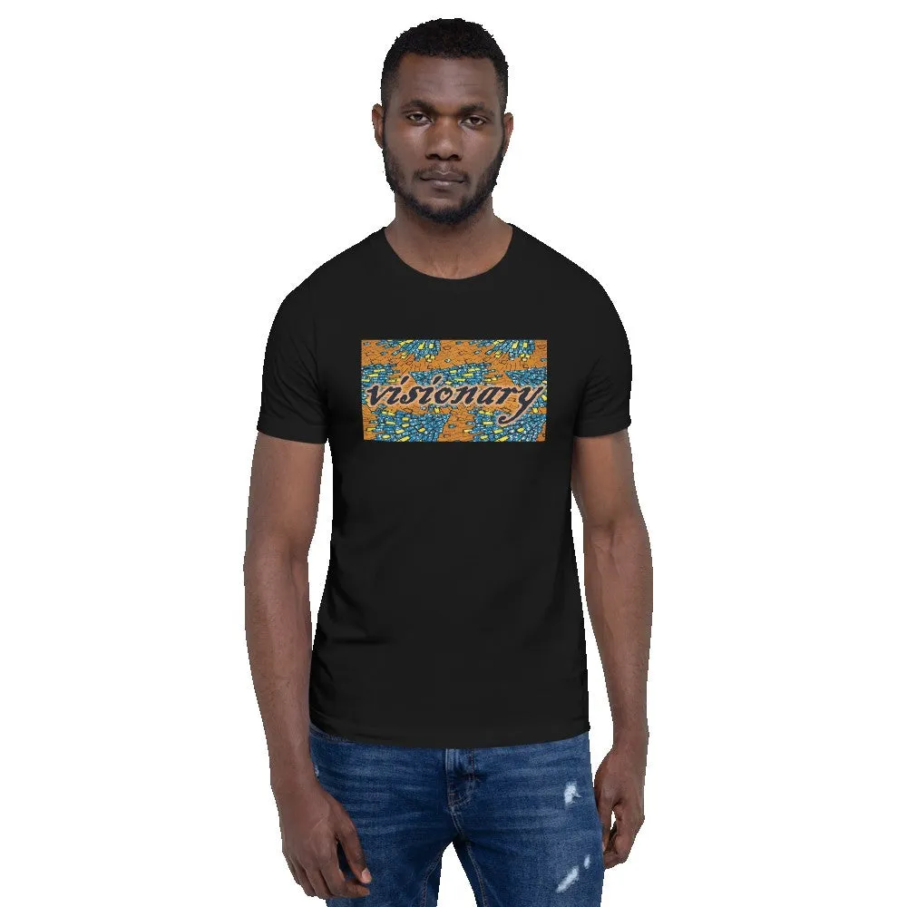 Visionary African Print Color Short-Sleeve Unisex T-Shirt